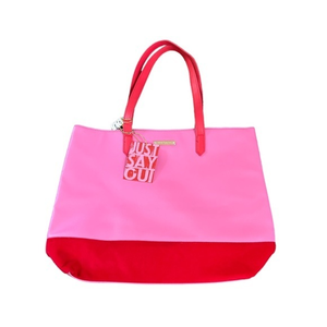 Juicy Couture Just Say Oui Pink & Red Ex-Large Shoulder Tote Bag‎ NEW